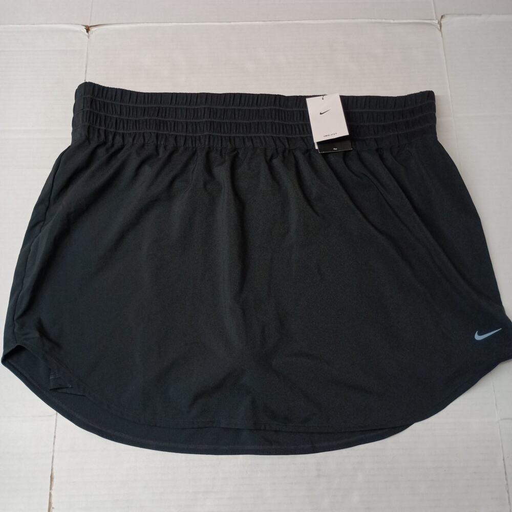 Nike One Skort Women's Plus Size 3X Black Ultra High-Rise